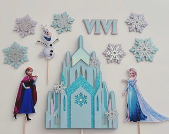 Frozen Inspired Personalized Cake Decor