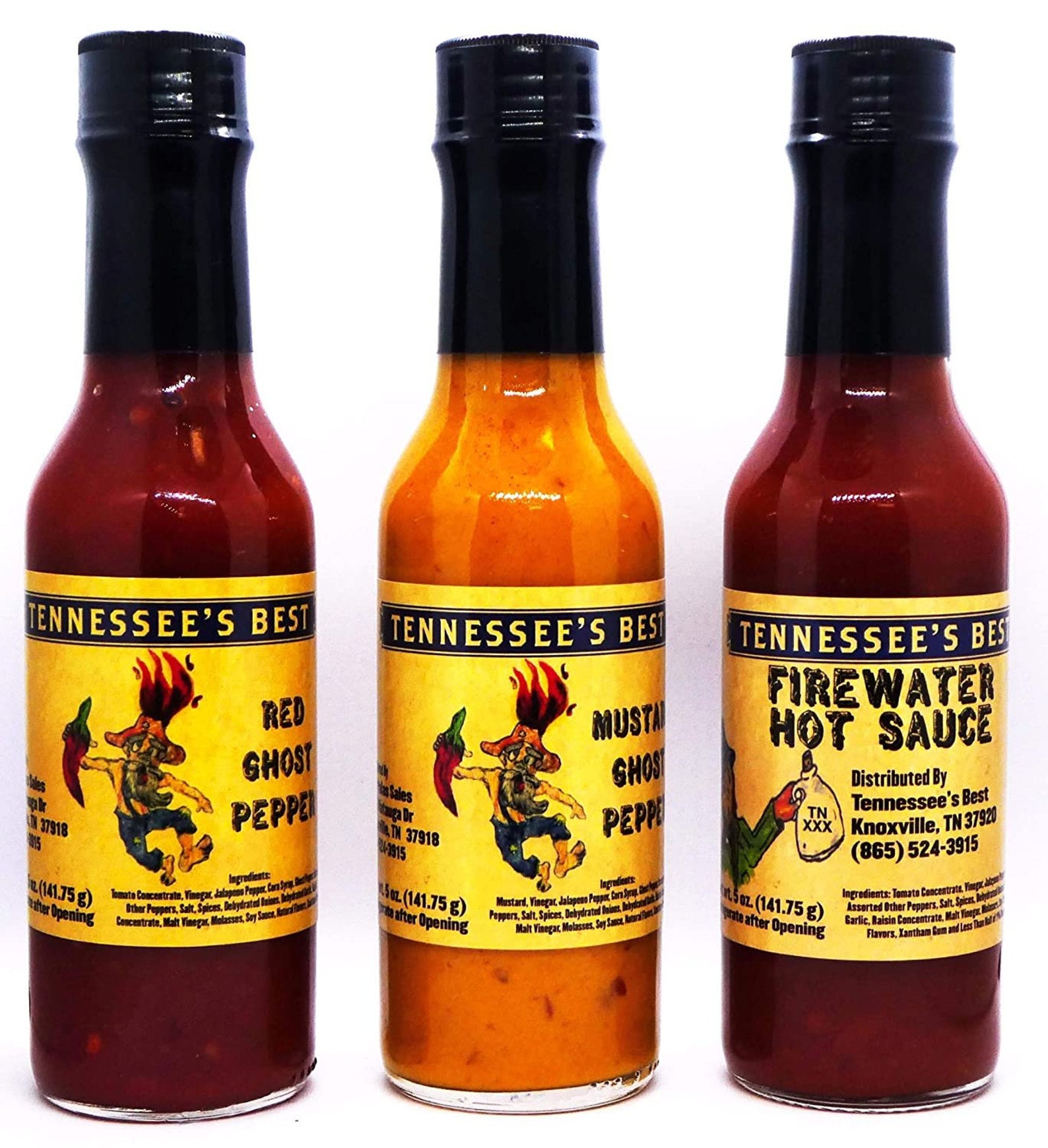 Tennessee's Best Hot Sauce Sampler 3 Pack Includes Red Etsy