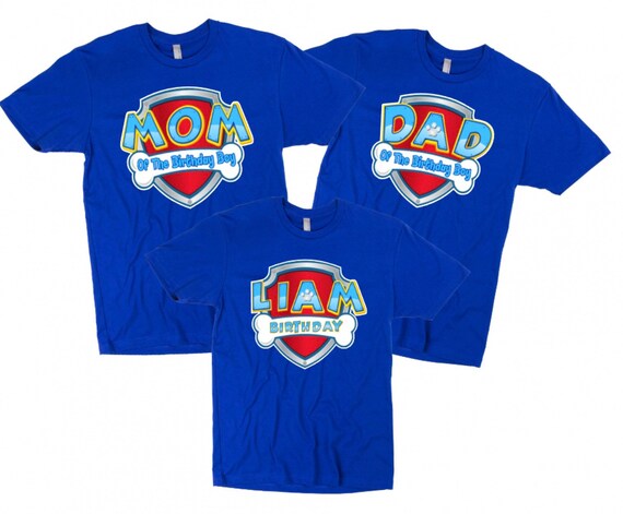 Paw Patrol Birthday Shirt | Paw Patrol Matching Family Birthday Shirts | Paw Patrol Birthday Party T-Shirt