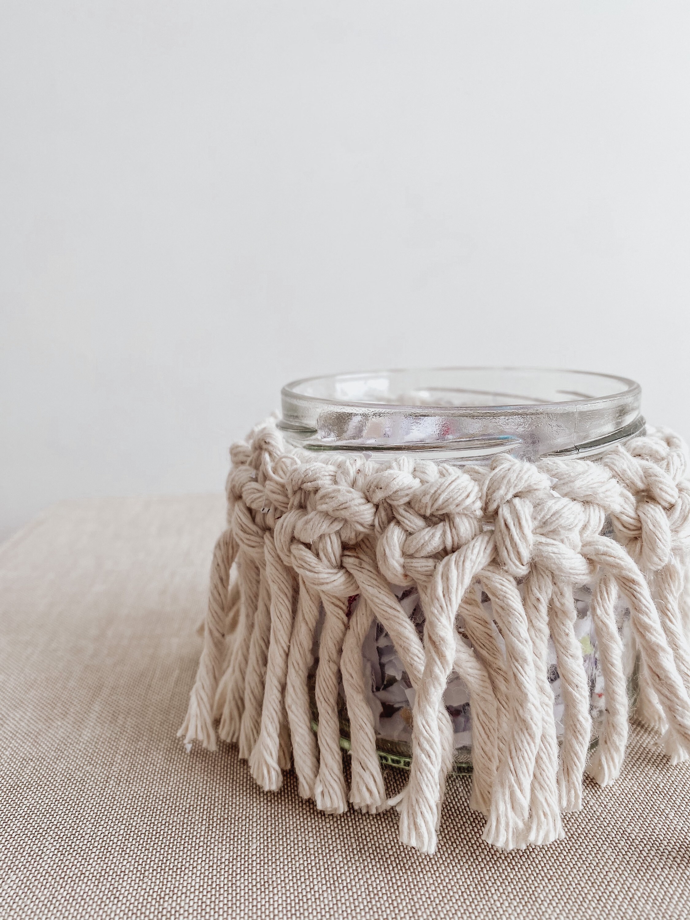 Medium Macrame Tea Light Holder Etsy