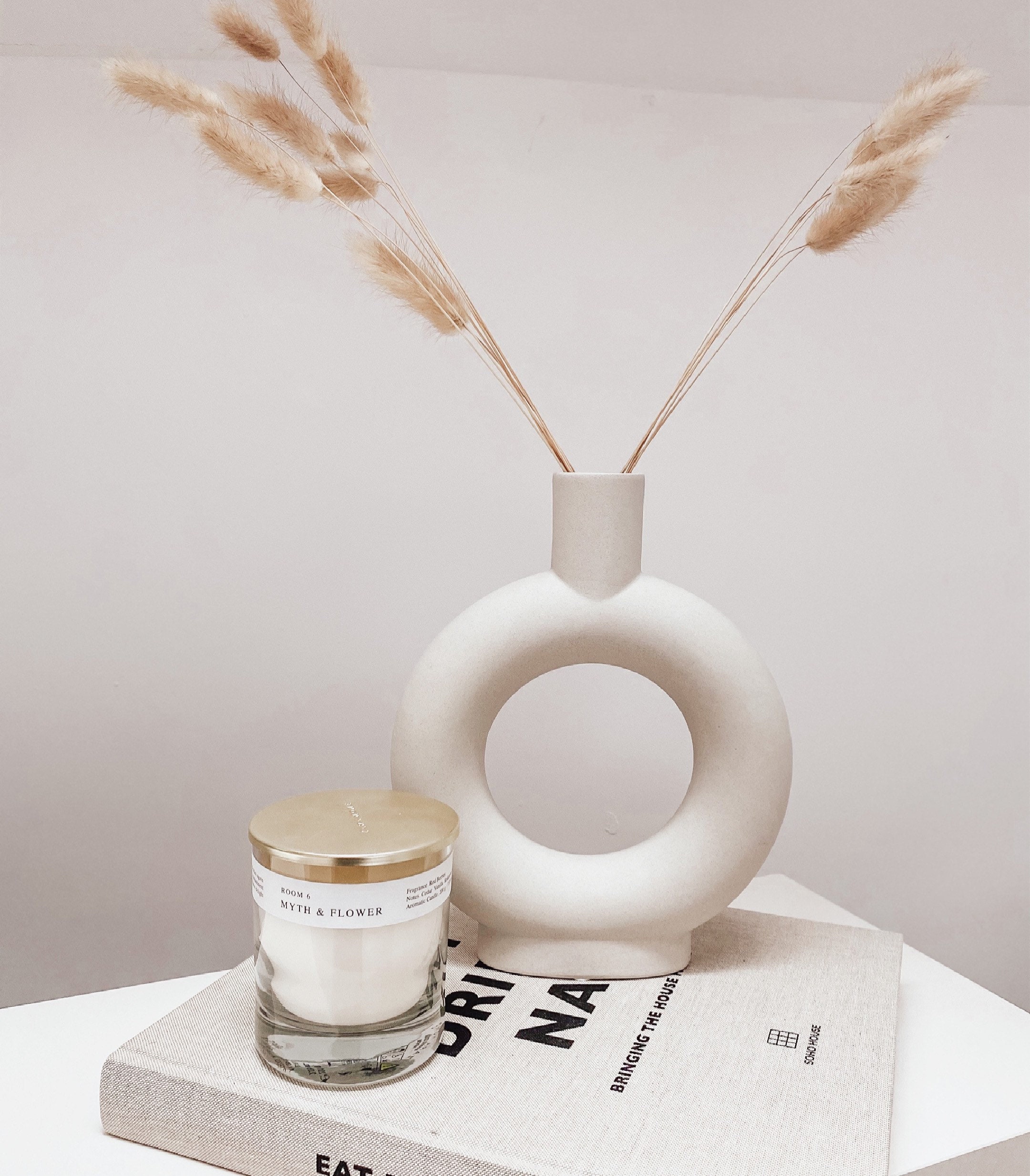 Nordic Ceramic Donut Vase Etsy