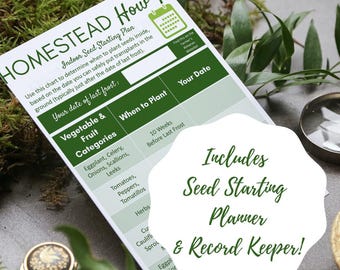 Planer i rejestrator wysiewu nasion – do wydrukowania organizer nasion do uprawy w pomieszczeniach (PDF)