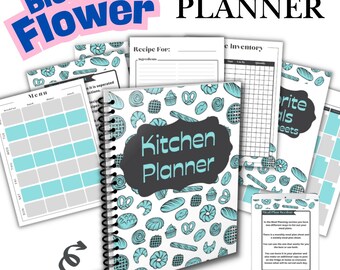 Blue Kitchen Planner, organizer przepisów na posiłki i zakupy (PDF)