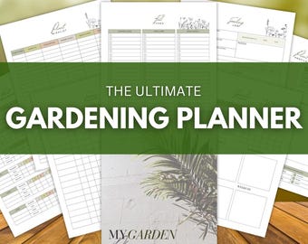 Najlepszy planer ogrodniczy – 48-stronicowy, do druku organizer ogrodowy i śledzenie sezonowości na cały sezon wegetacyjny (PDF)