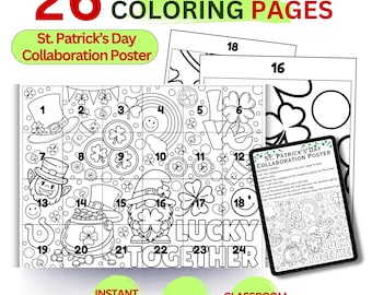 Aktywności klasowe z okazji Dnia Świętego Patryka do druku – kolorowanki i zajęcia edukacyjne dla dzieci w szkole