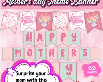 Mother’s Day Bulletin Board Kit Printable: Classroom Decor Set, Moms Are Amazing Banner, Teacher Door Decor, Spring Classroom Display