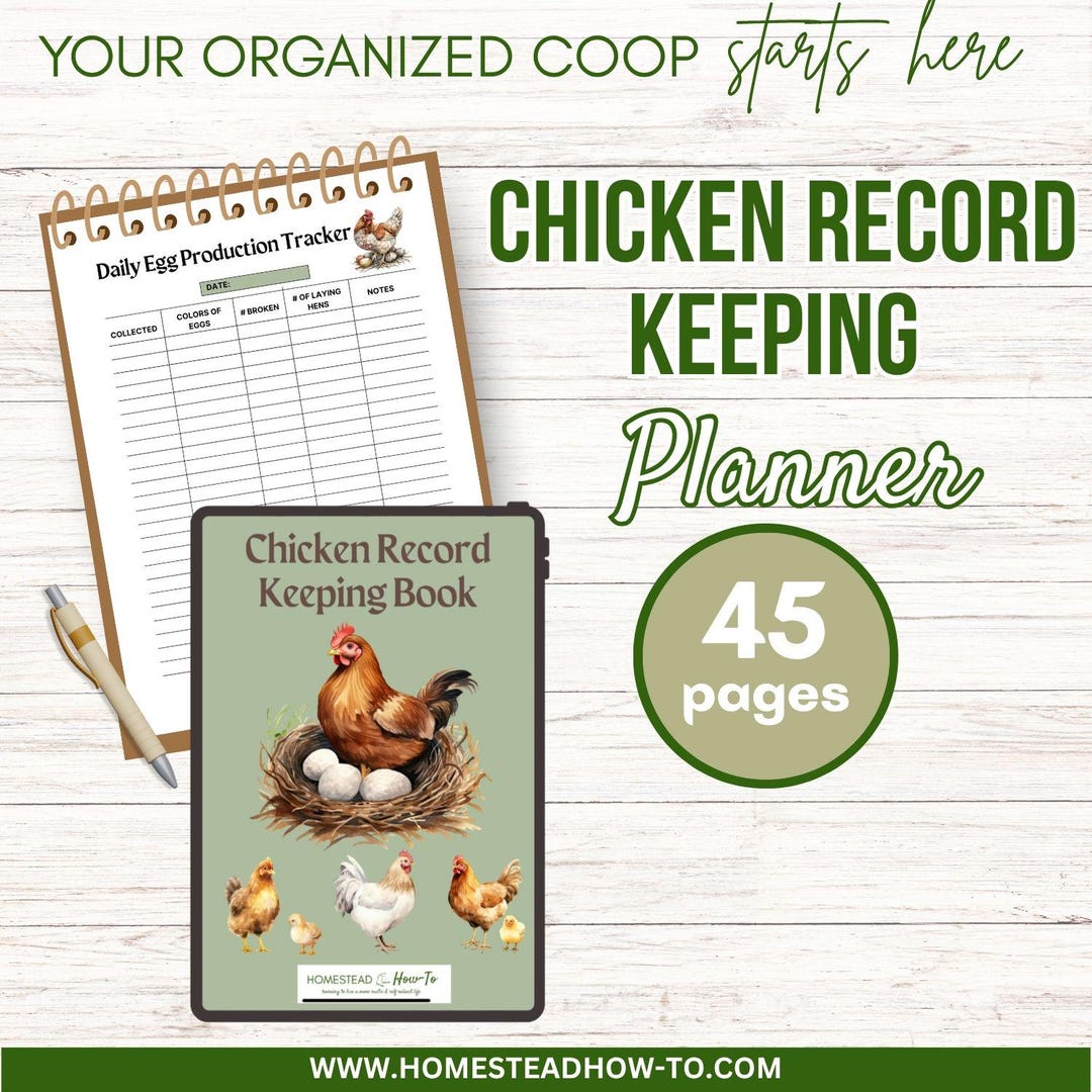 Chicken Record Keeping Log| Chicken Keeping Printables | Backyard ...