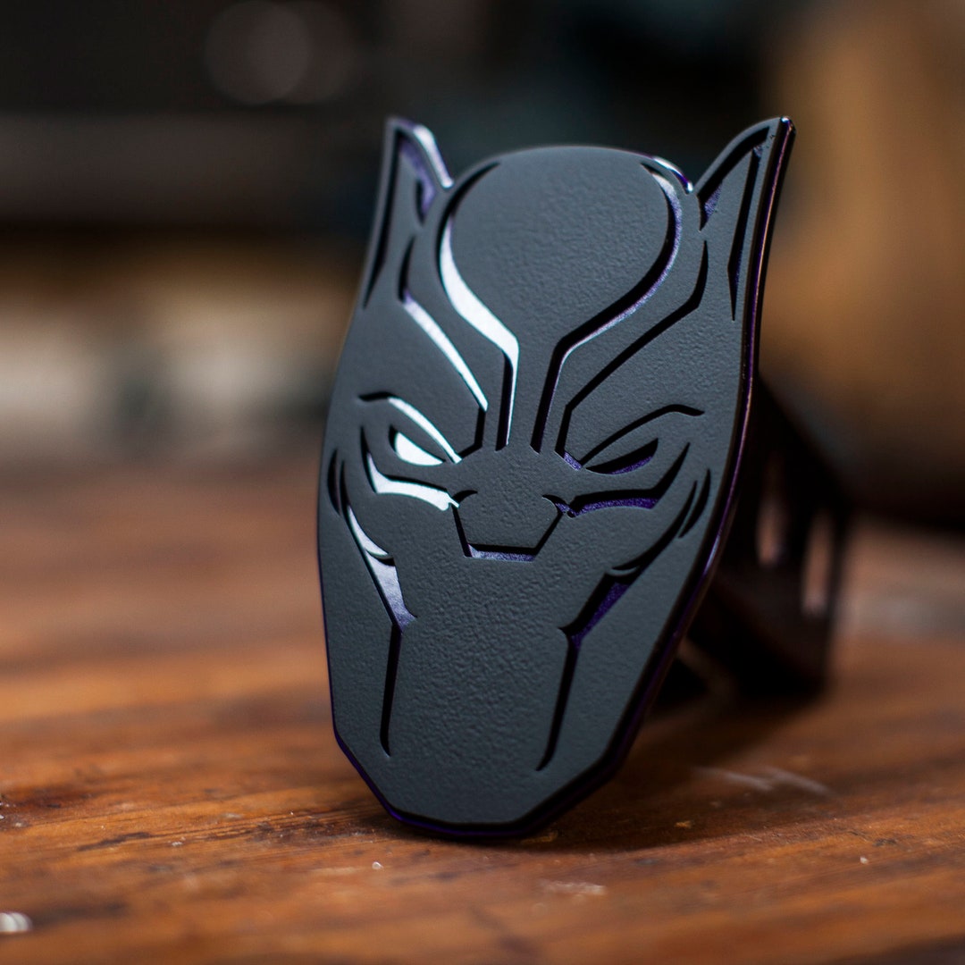 The Black Panther Trailer Hitch Cover Etsy.de