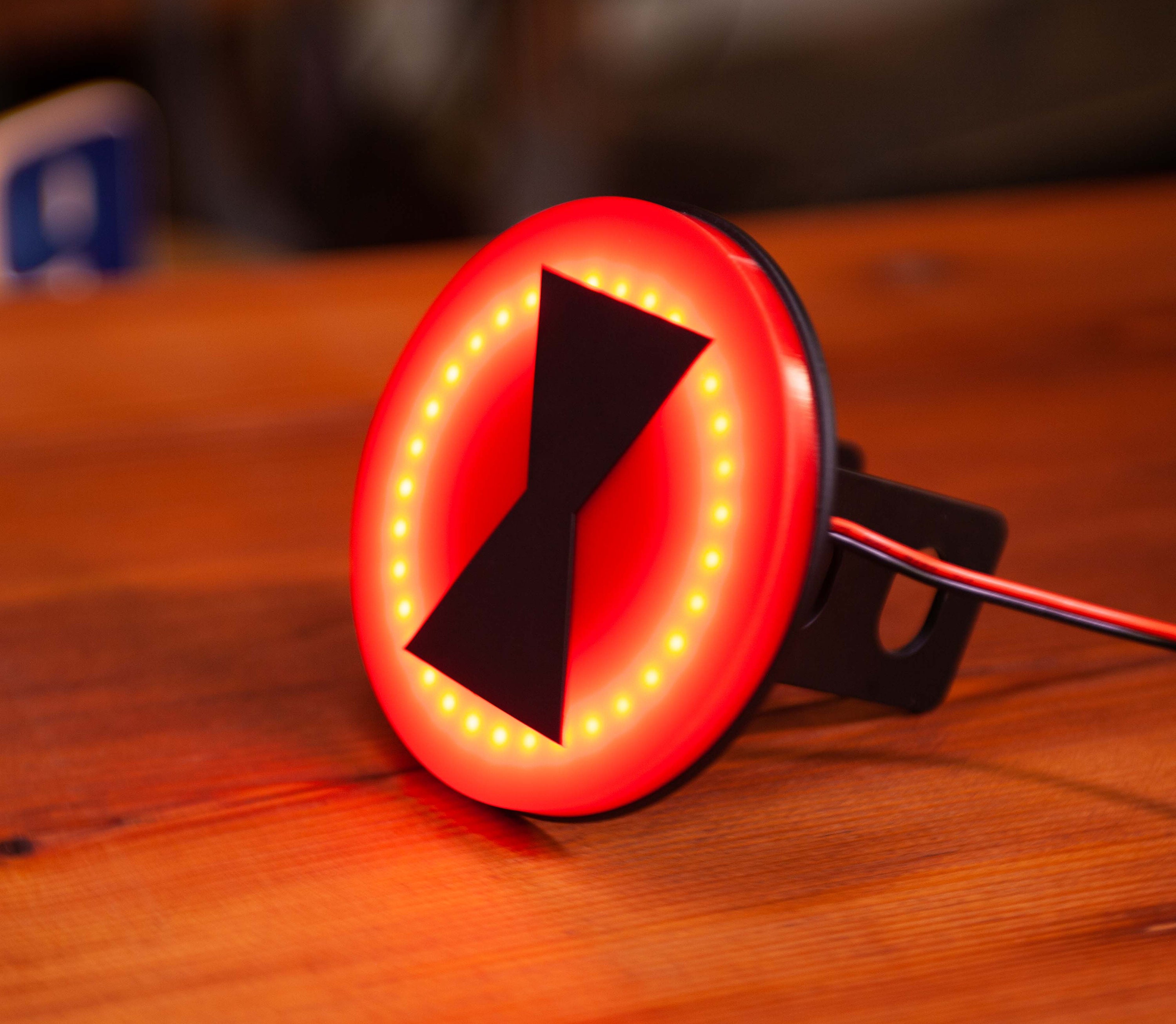 Black Widow LED Trailer Hitch Cover Etsy