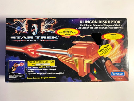 Klingon Disrupter, New in Original Box Fantastic … - image 1