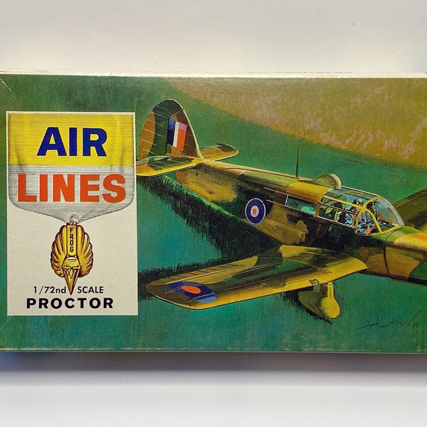 Frog Models Air Lines 1/72 scale PROCTOR Single Engine Trainer, Complete in Great Condition!