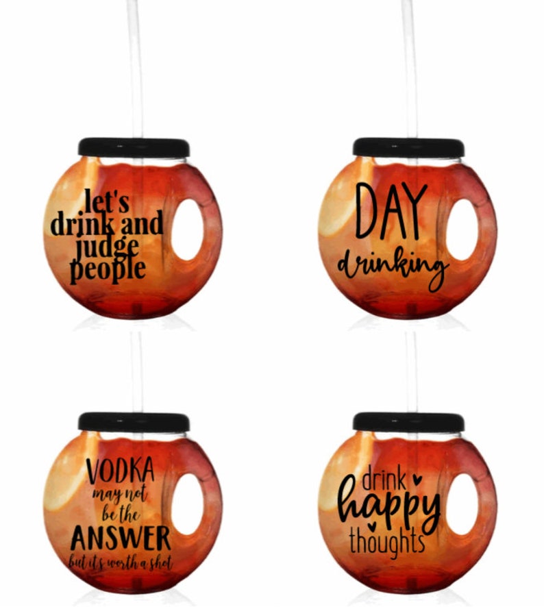 fishbowl sphere shaped reusable drinking party cups