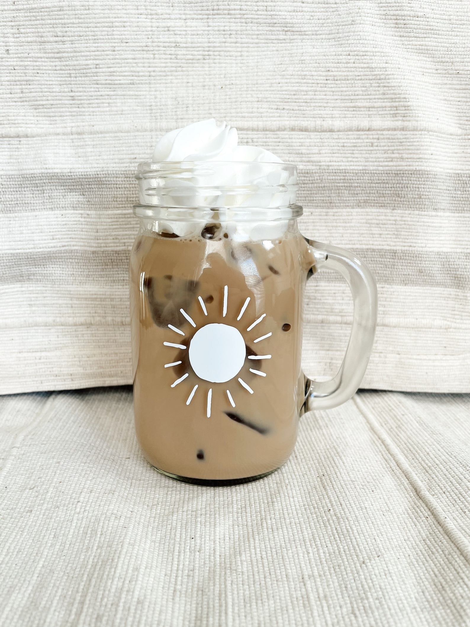 Glass Iced Coffee Mug Good Morning Iced Coffee Mug Iced Coffee Please