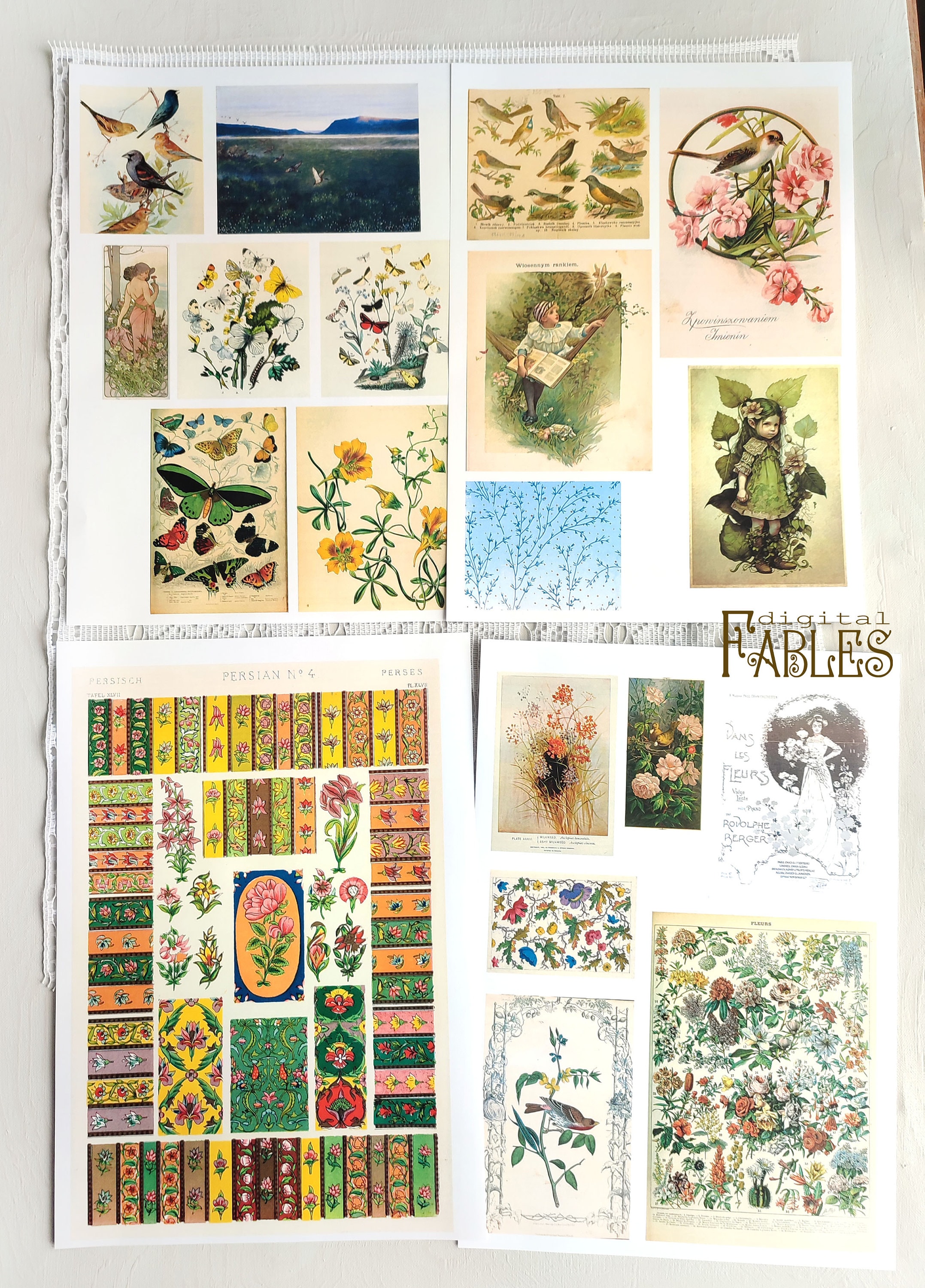 Mrs. Spring, Summer Images Digital Kit, Flowers, Portraits of Women ...