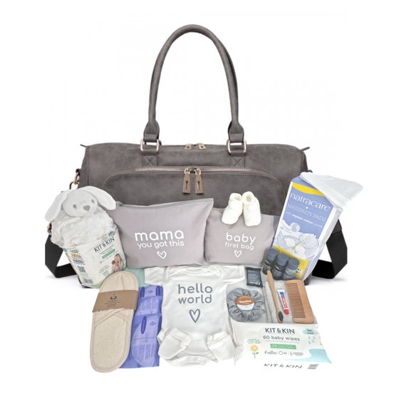 Hospital Bag Gift Set, Personalised Maternity Bag New Baby Essentials  Organiser Delivery Bag, Baby Shower Gift Essentials Bag Mum to Be Gift 