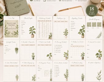 Plant Care Tracker & Houseplant Journal (Digital Download)