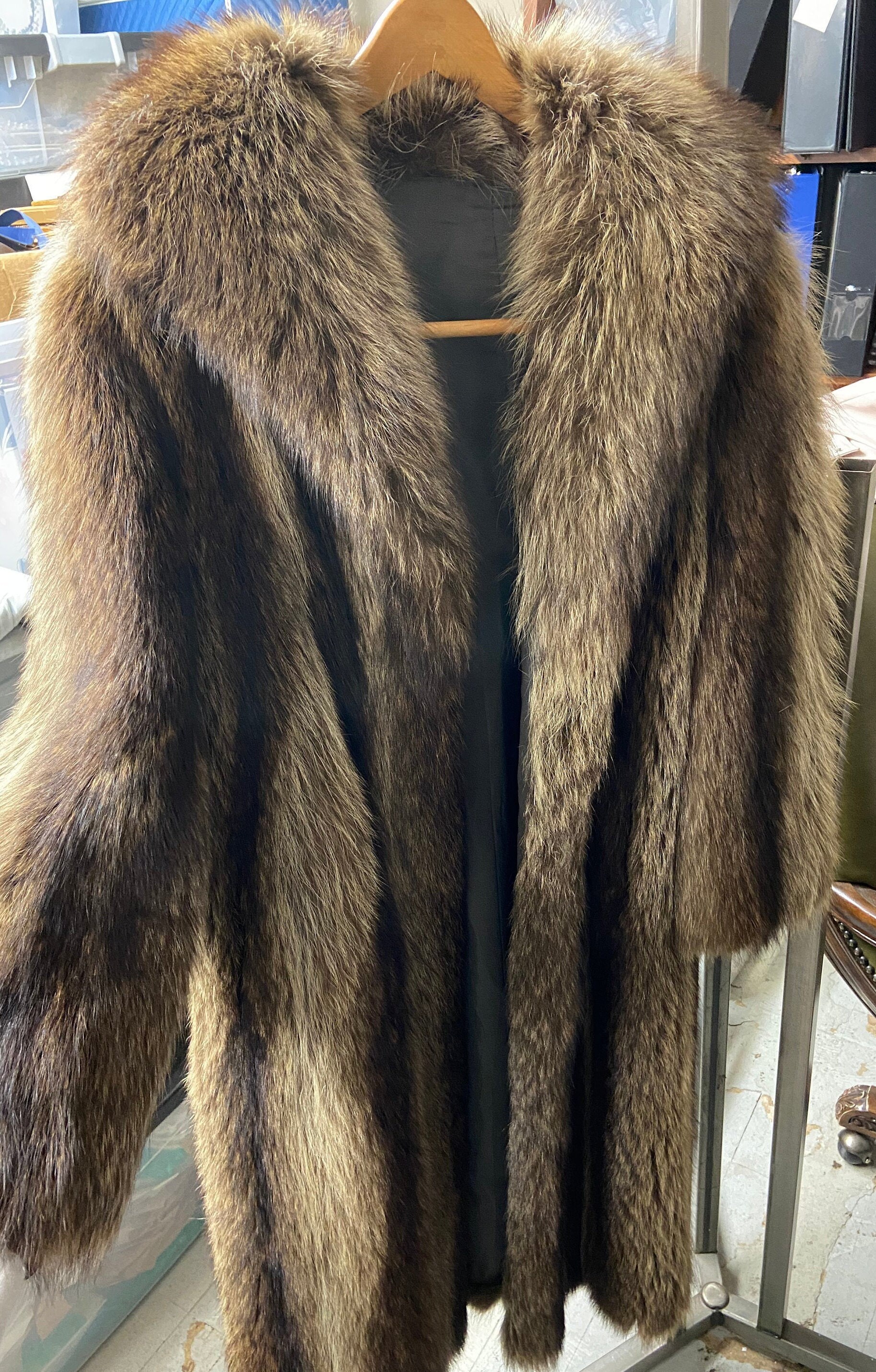 Real Beaver Fur Coat - Etsy