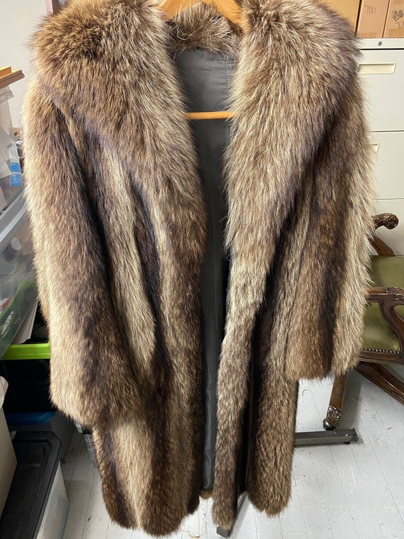 Real Beaver Fur Coat