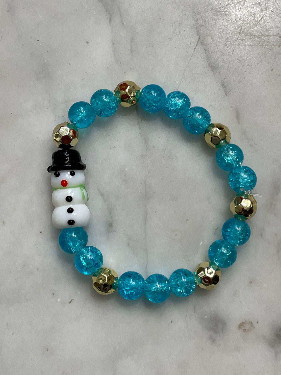 Snowman Children’s Bracelet Christmas Kids Etsy
