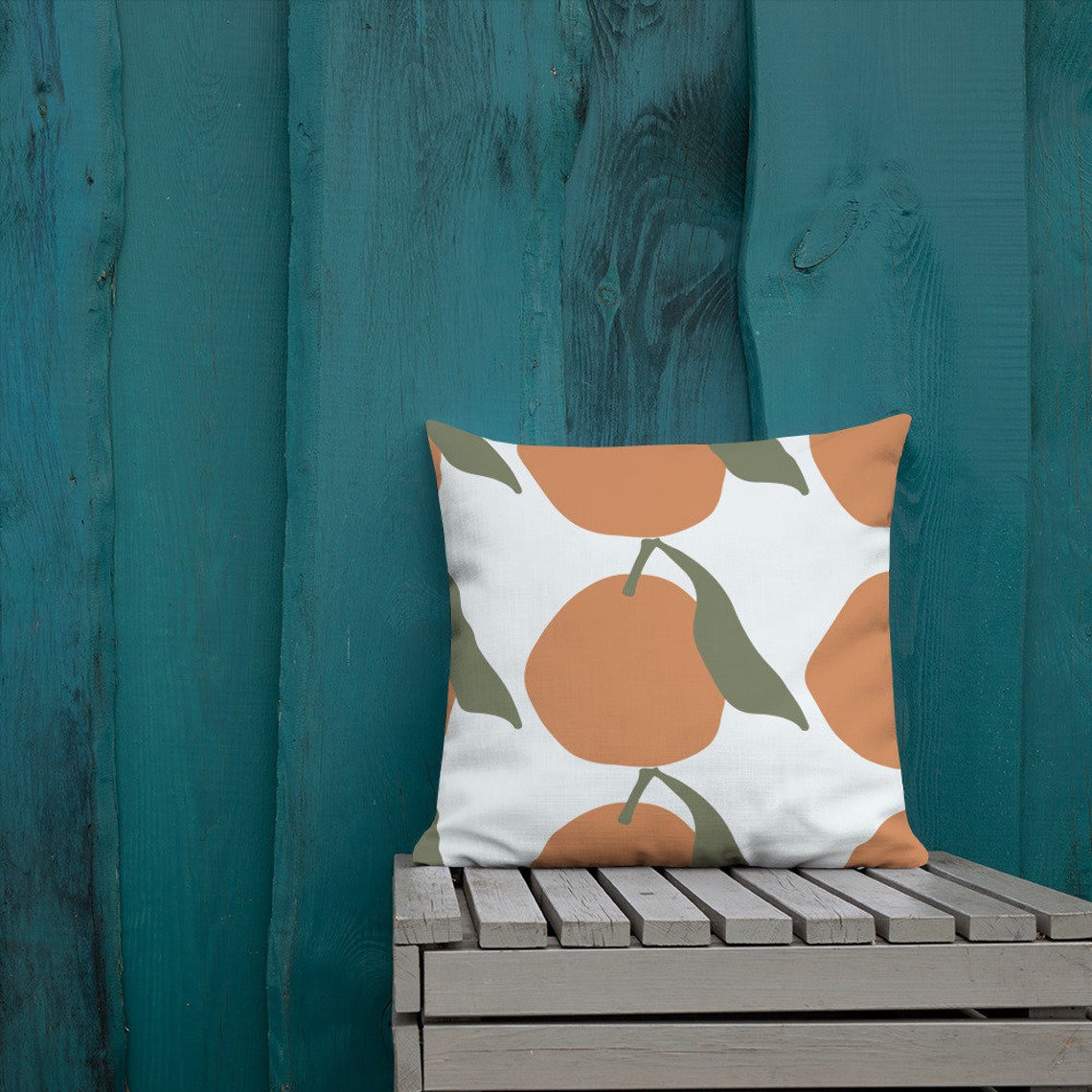 Large Peach Premium Pillow Boho peach throw pillow trendy Etsy