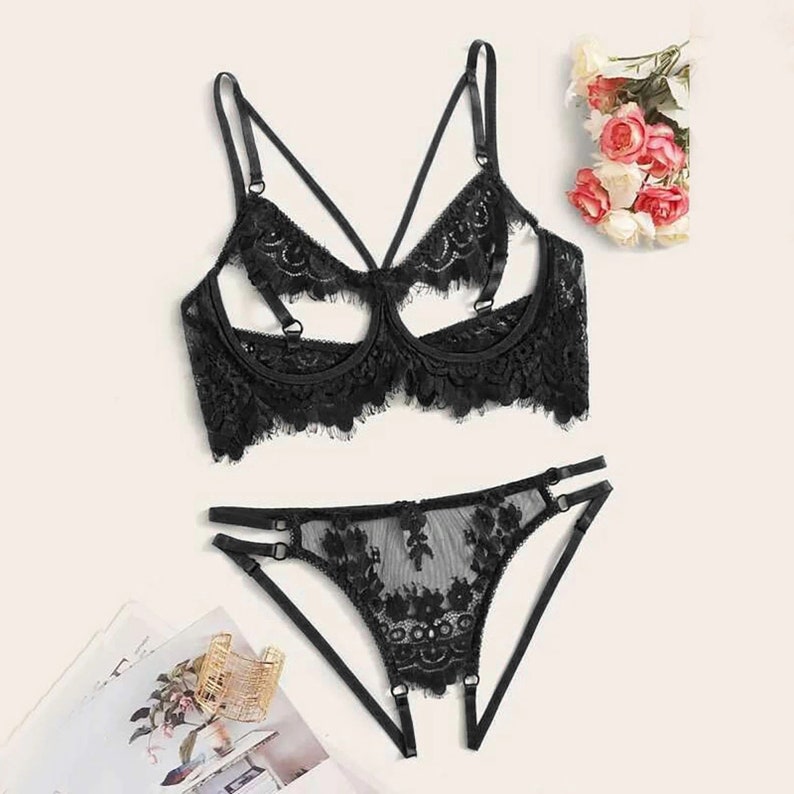 Uncensored Lingerie Open Shelf Bra Crotchless Sexy Panties - Etsy Canada