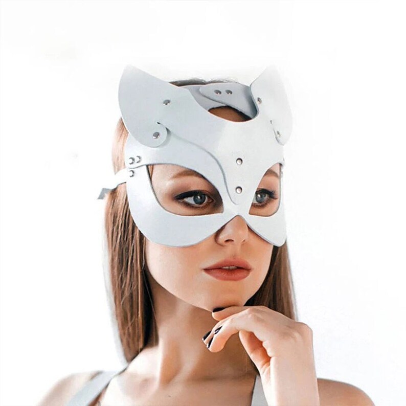 Leather Erotic Adult Masks Sexy Harness Mask Cat Cosplay Etsy Ireland