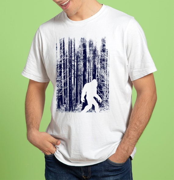 Bigfoot Shirt Bigfoot in the Forest T-shirt Bigfoot Tee | Etsy