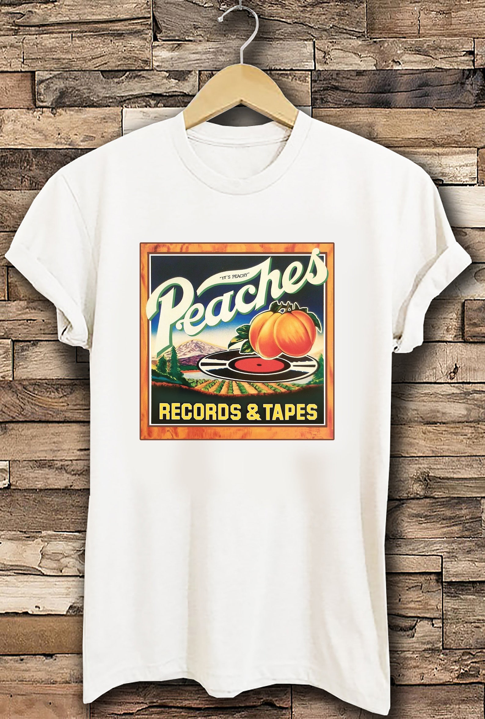 Peaches Records and Tapes Tshirt Vintage Records Tapes Etsy