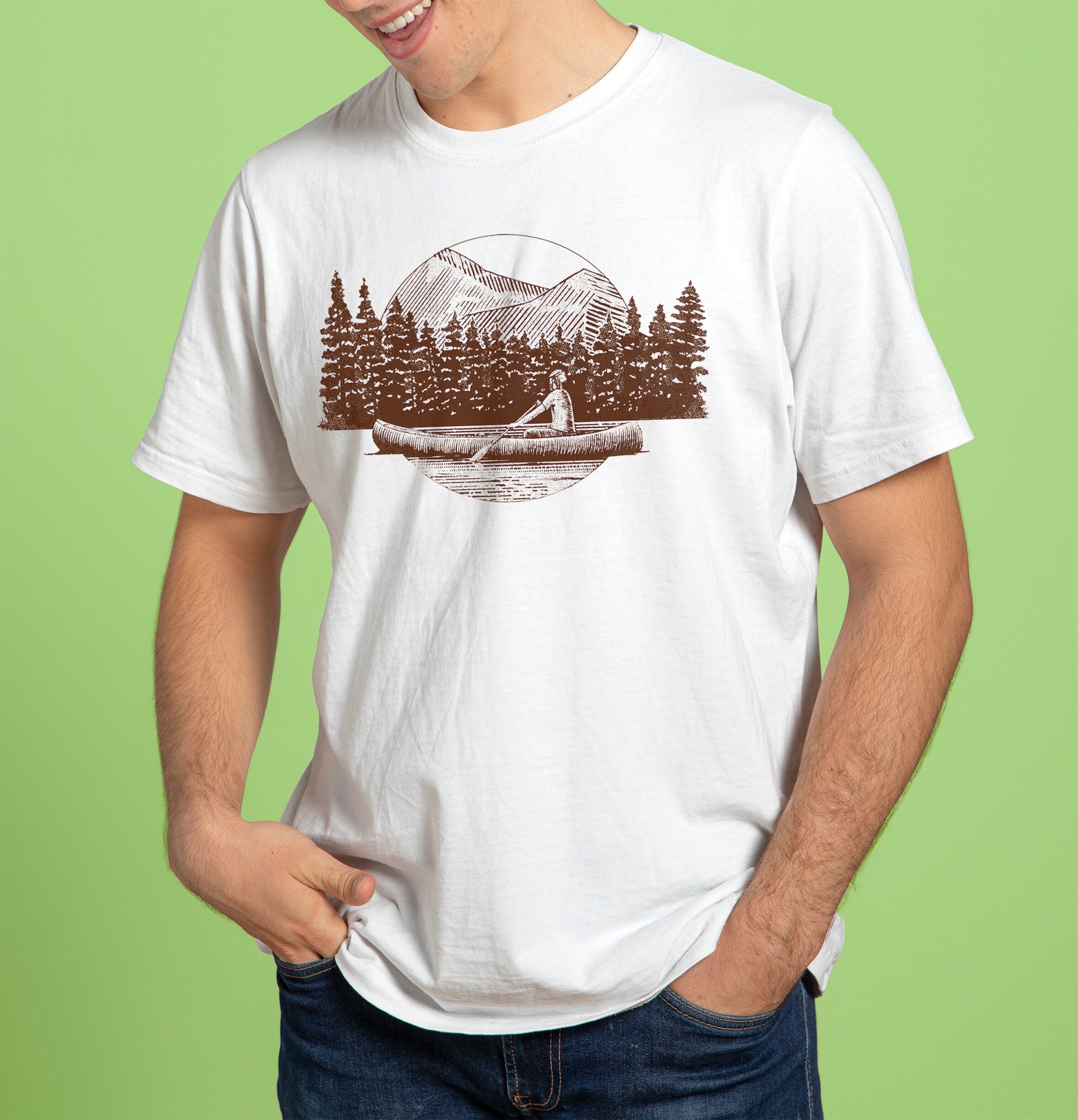 Nature TShirt Canoe Kayak TShirt or Canoe Gift Etsy