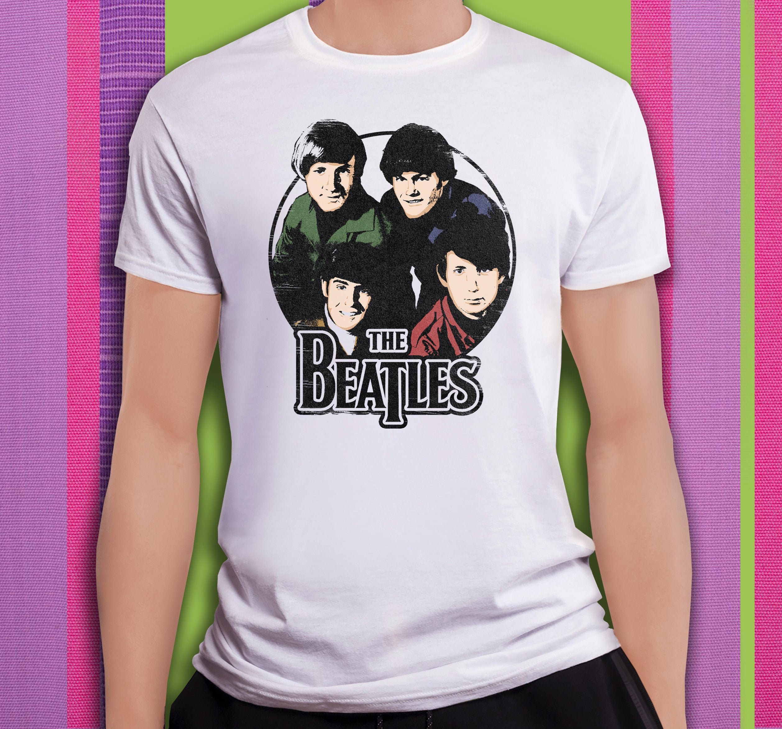 The Beatles Funny T-shirt the Monkees Funny T-shirt Beatles - Etsy