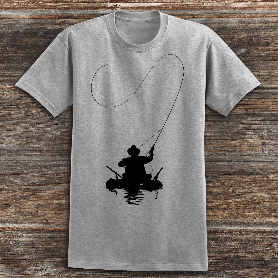 Fly Fishing Kayak Shirt Mens Fish Shirt Men's Fishing Etsy