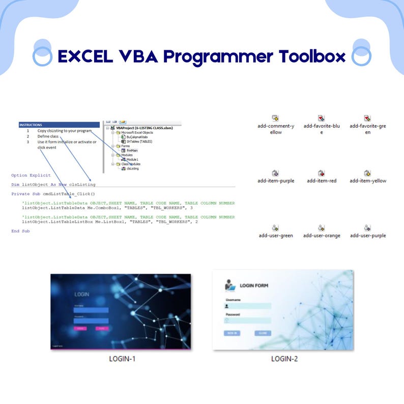 Excel VBA Programmer Toolbox | Developer Toolpack Essentials - Etsy