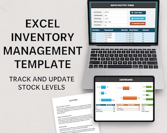 Simple Excel Inventory Management Template | Stock Control Dashboard | Add, Deduct, Remove Parts & Auto Reports