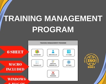Seguimiento de la capacitación de empleados: Programa Excel ISO 9001