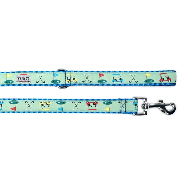 Golf Dog collar and leash set