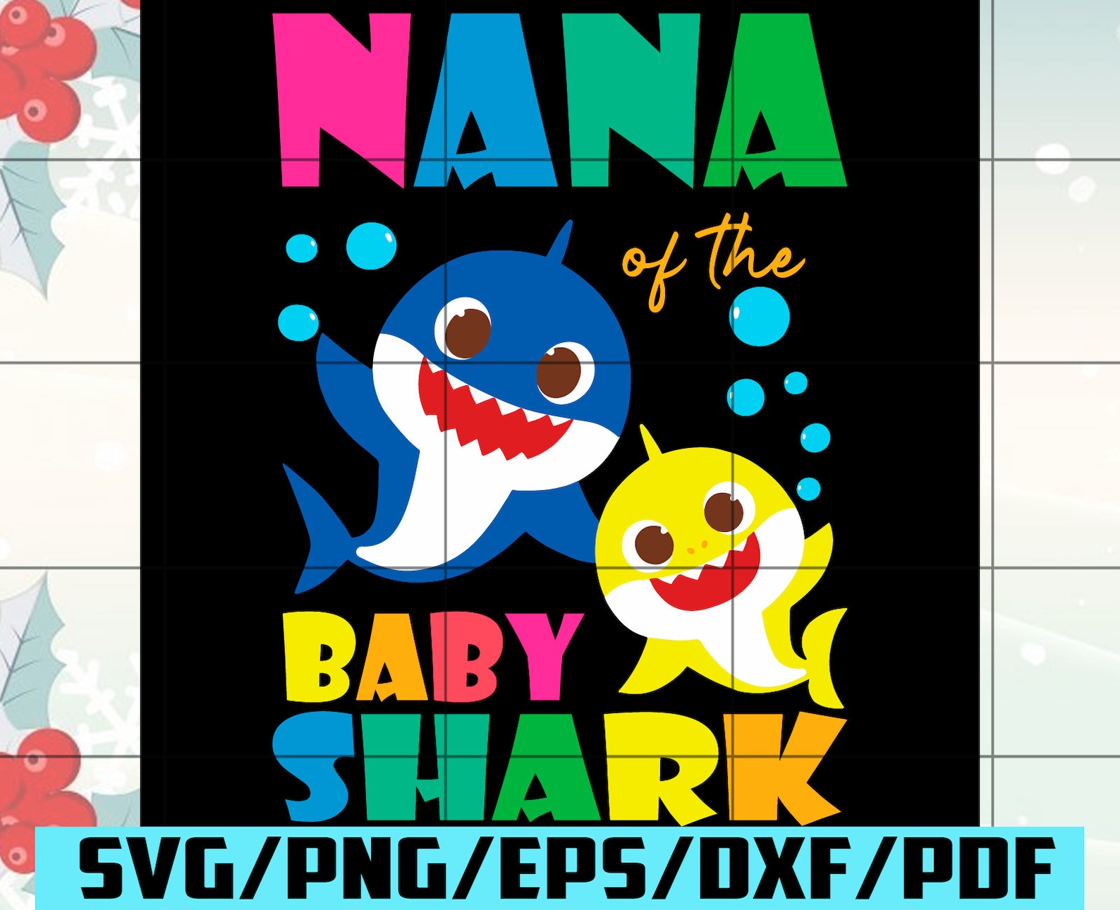 Download Nana Of The Baby Shark Svg Trending Svg Baby Shark Svg | Etsy