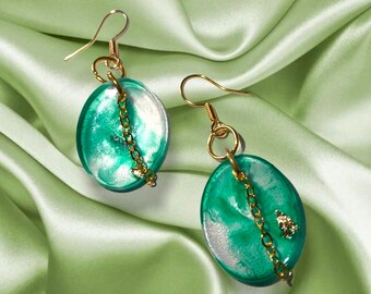 ndientes De Color Dégradado Resina Transparente De Lujo Elegante Pendientes ndientes De Color Dégradado Resina Transparente De Lujo Elegante Pendientes