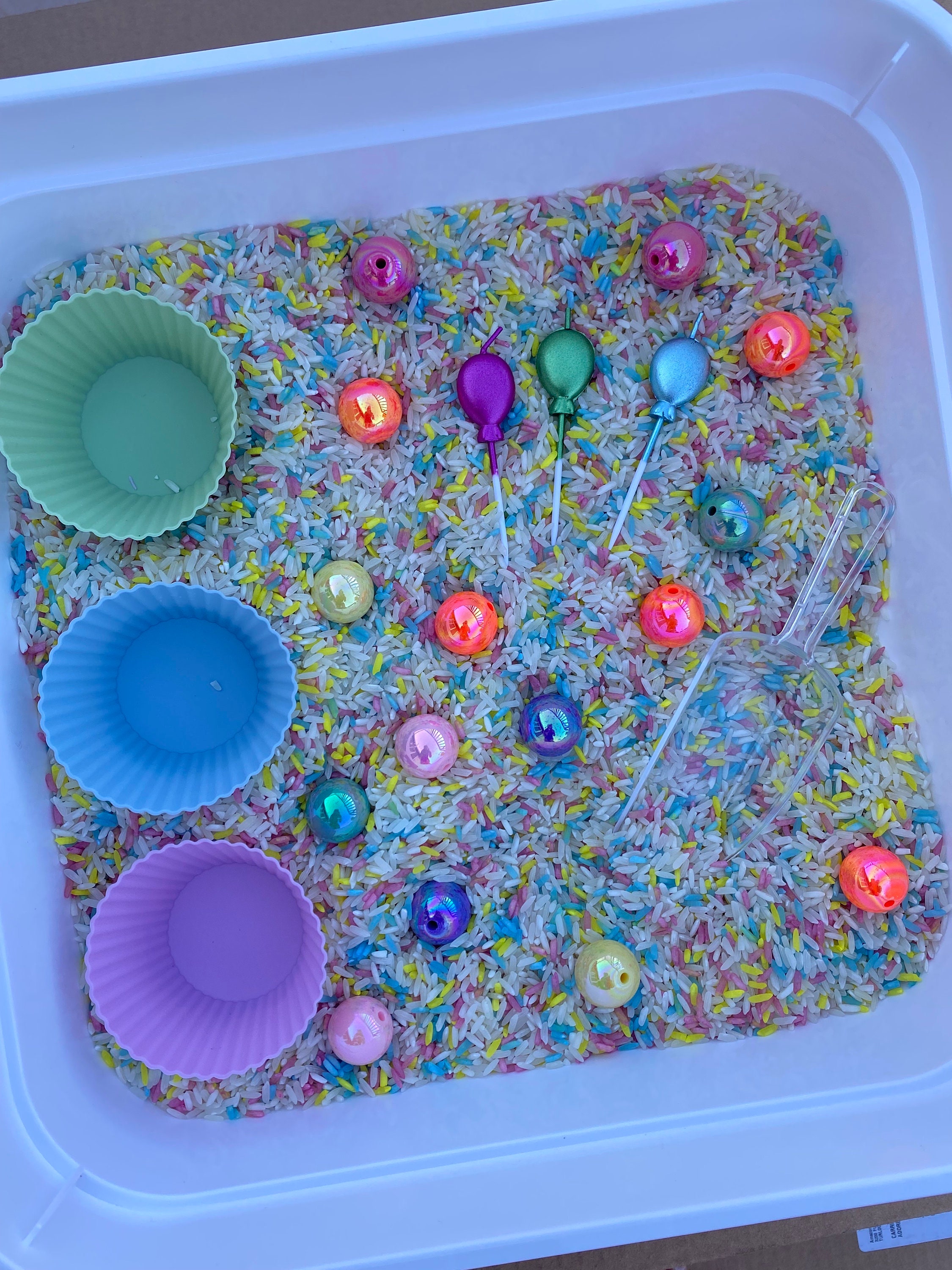 Funfetti Sensory Bin Etsy