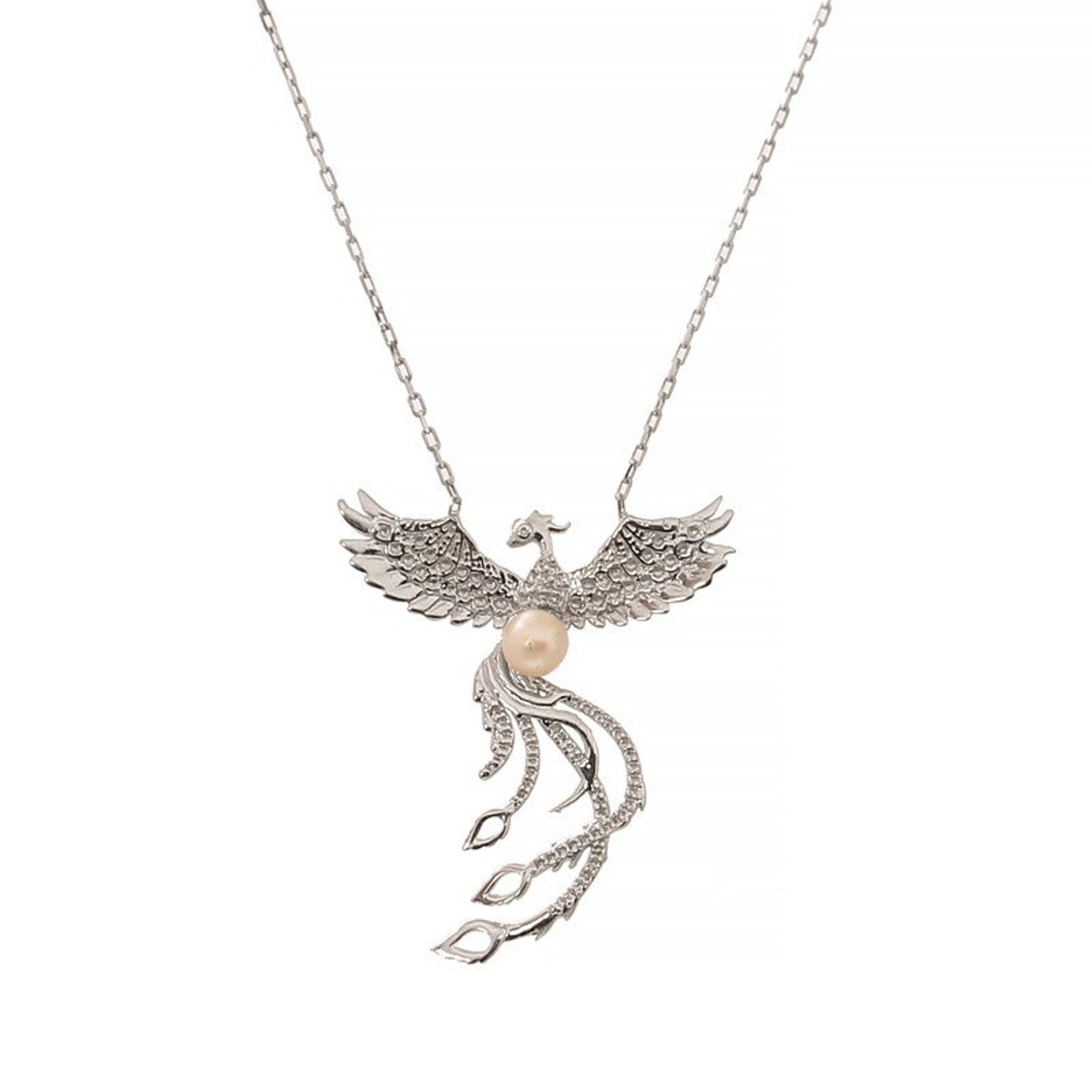 Phoenix necklace phoenix necklace silver phoenix necklace Etsy