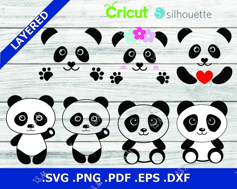 Download Panda Bundle SVG Panda set SVG cute panda SVG For Cricut ...