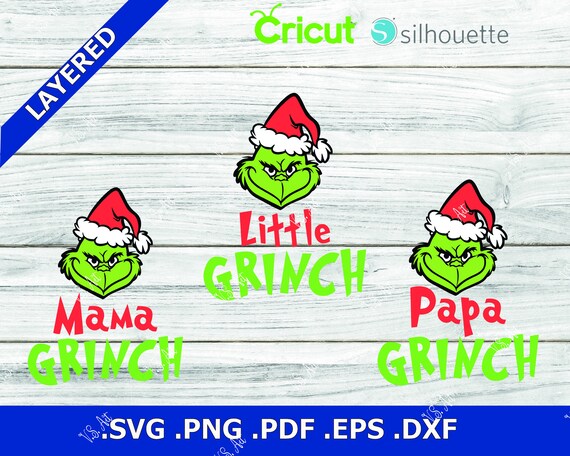 Download Bad Santa Family Svg Grinch Family Svg Mama Grinch Svg Papa Etsy