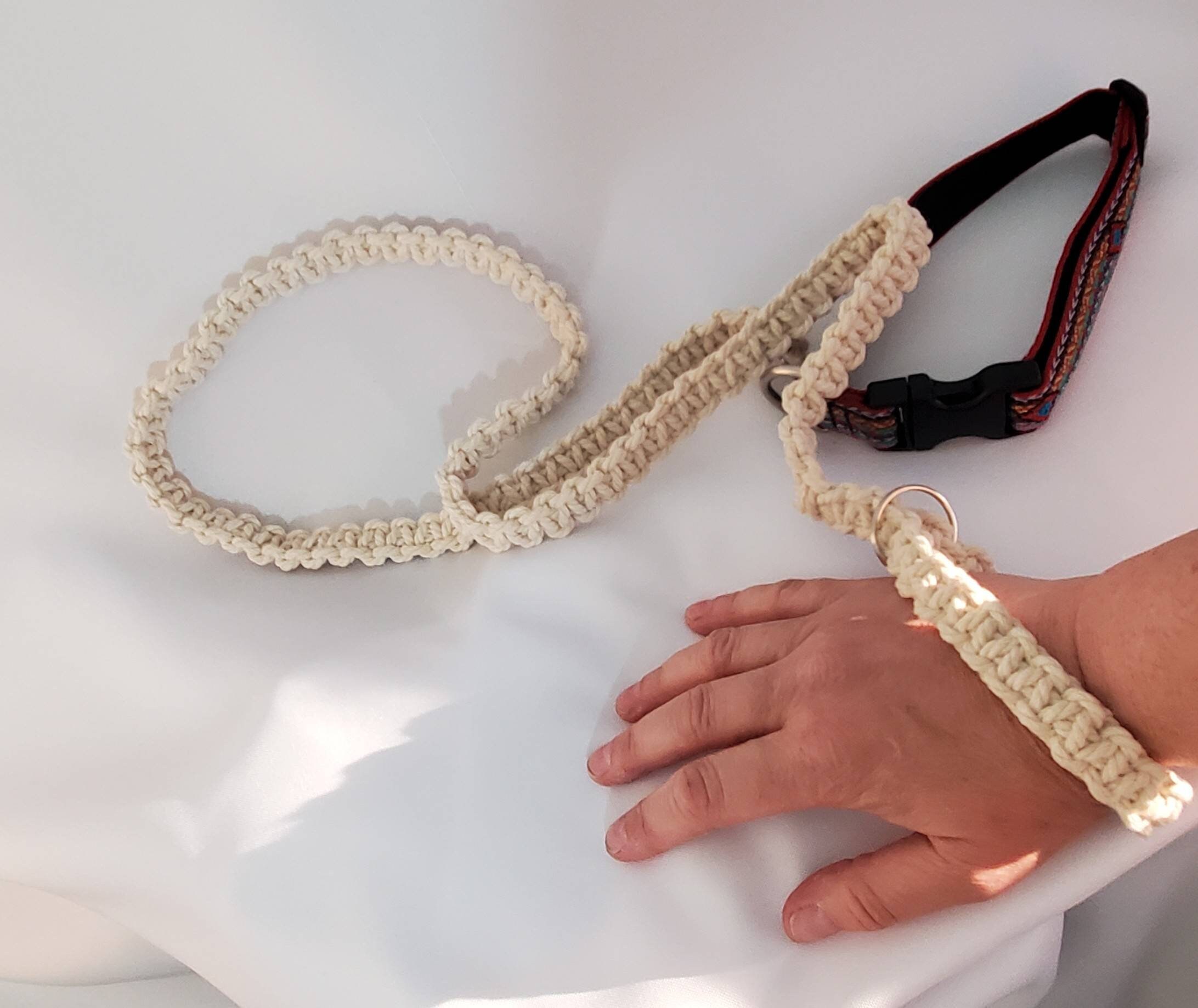 Beautiful handmade macrame dog leash. Custom lengths available Etsy