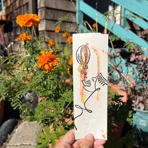 Lesezeichen-Minidruck „DRIP“ #2 aus recycelten Materialien