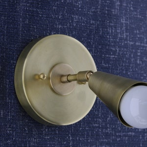 Adjustable Wall Light - Gold Modern Sconce - Mid Century - Industrial - Bathroom Vanity Light -