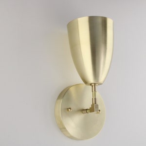 Light Down - Brass Fixture - Sconce Wall Lamp - Minimalist Lighting - Modern Brass Light