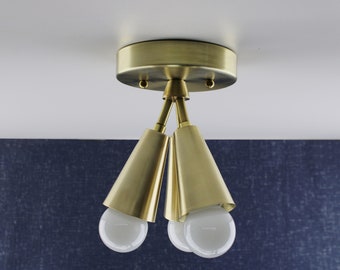 Lighting - Flush Mount Light - Ceiling Light - Modern Lighting - Mod Century Lighting - Bulb Cluster - Light Fixture