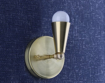Mid Century Wall Light - Industrial - Minimal Fixture - Bathroom Vanity - Renovating house - mounting hardware - deco sconce