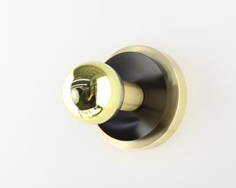 Individual Lighting Brass and Black - Brass Fixture - Sconce Wall Lamp - Minimalist Lighting - Modern Brass Light