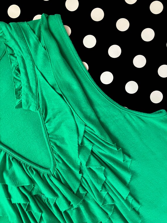 Vintage Women’s Viscose Elastane Blend Green Top … - image 8
