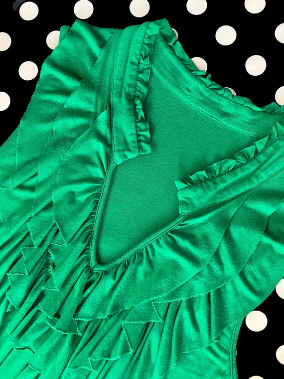 Vintage Women’s Viscose Elastane Blend Green Top … - image 2